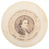 Jefferson Davis, Presidential Inauguration Medallion and CDV