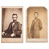 Abraham Lincoln, Two CDVs by Brady/Anthony