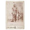 Sitting Bull Cabinet Card by L.W. Stilwell