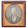 California Pioneer John Augustus Sutter, Sixth Plate Daguerreotype and Autograph