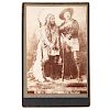 Buffalo Bill Cody and Sitting Bull, Cabinet Card by Cross
