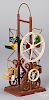 Plank painted tin Ferris wheel steam toy accessory