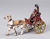 Kenton cast iron dog with cart