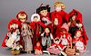 Contemporary Little Red Riding Hood dolls