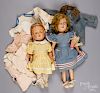 Two composition dolls