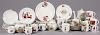 Large collection of children's porcelain dishes
