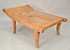 Primitive style wooden lounge. ht. 25 1/2 in., lg. 61 in.