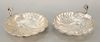 Pair of large sterling shell dishes. wd. 9 1/4 in., 26 troy ounces Provenance: From the Estate of Deborah G. Black of Greenwich, Con...