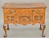 Chippendale style burlwood server. ht. 33 in., top: 18" x 42" Provenance: An Estate from Farmington, Connecticut