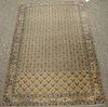 Oriental throw rug. 3'3" x 4'10" Provenance: Estate from Park Avenue, Manhattan New York