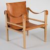 Temps Libre Leather and Wood Chair