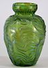 Loetz Green Crete Formosa Art Glass Vase