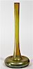 Tiffany Studios Favrile Gold Art Glass Stick Vase