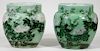 PR Antique Chinese Celadon Porcelain Jardinieres