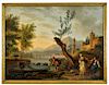 18C Italian Old Master Classical Landscape Painting