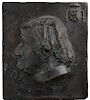 JW Oldeneel "Louis" Bronze Relief Portrait Plaque