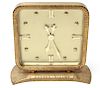 Gubelin Swiss 8-Days Brass Table-Top Desk Clock