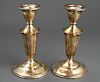 Neoclassical Sterling Silver Candlesticks, Pair