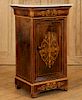 FRENCH CHARLES X MAHOGANY MARBLE TOP NIGHT STAND