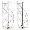 PR WROUGHT IRON CIRCULAR STAIR FORM PLANT STANDS