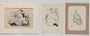 3 French lithographs