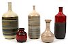 5 Ceramic Vases By Andre and Michel Gagnon