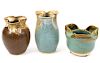 3 Small Ceramic Vases by Peter Knudstrup