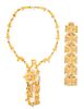 Robert Larin Gold Plated Bracelet & Necklace