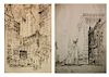 2 Joseph Pennell etchings