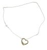 Tiffany &amp; Co Peretti Open Heart Silver Pendant Necklace 