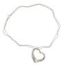 Tiffany &amp; Co Peretti Silver Open Heart Pendant Necklace