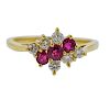 Tiffany &amp; Co 18k Gold Diamond Ruby Ring 