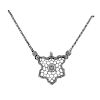Mario Buccellati Honeycomb Diamond Pendant Gold Necklace 