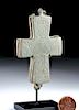 8th C. Byzantine Bronze Reliquary Cross
