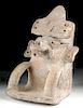 Zapotec Pottery Incensario - Seated Figure