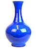 Chinese porcelain blue glaze bottle vase