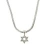 John Hardy Star of David SS 18k Diamond Necklace