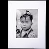 Fotograbado. Suiza. 1955. "Child China 1950 s". Ergyl Landau. Dimensiones: 16 x 21.5 cm.