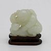 WHITE JADE BOY AND CAT GROUP, QIANLONG PERIOD