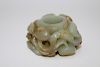Chinese Pale Green Jade Carved Archer's Ring