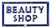 Porcelain Double Sided Marvy Beauty Shop Sign