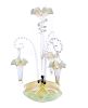 Victorian Yellow Opalescent 20" Epergne