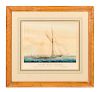 2 Courier & Ives Yacht Lithographs