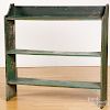 Painted pine bucket bench