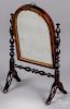 Miniature rosewood cheval mirror