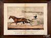 Two Currier and Ives horse racing lithographs