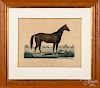 Three Currier and Ives color horse lithographs