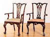 Pair of Centennial Chippendale armchairs