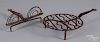 Wrought iron revolving trivet and toaster