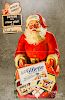 Gillette cardboard advertising Santa Claus, etc.